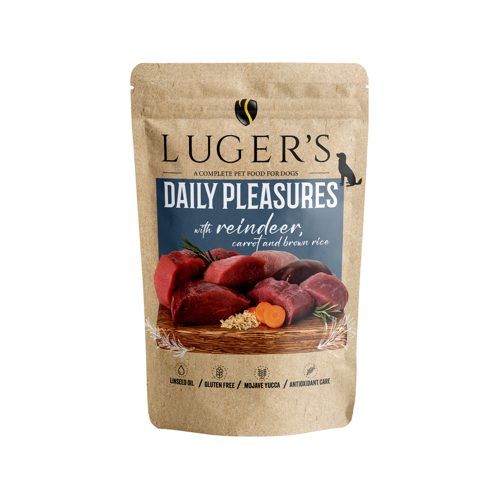 Pâtée Chien Daily Pleasures Renne, Carotte et Riz - Doypack