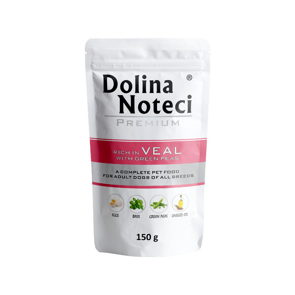 Pâtée Chien Premium Rich In Veau et Petits Pois - Doypack