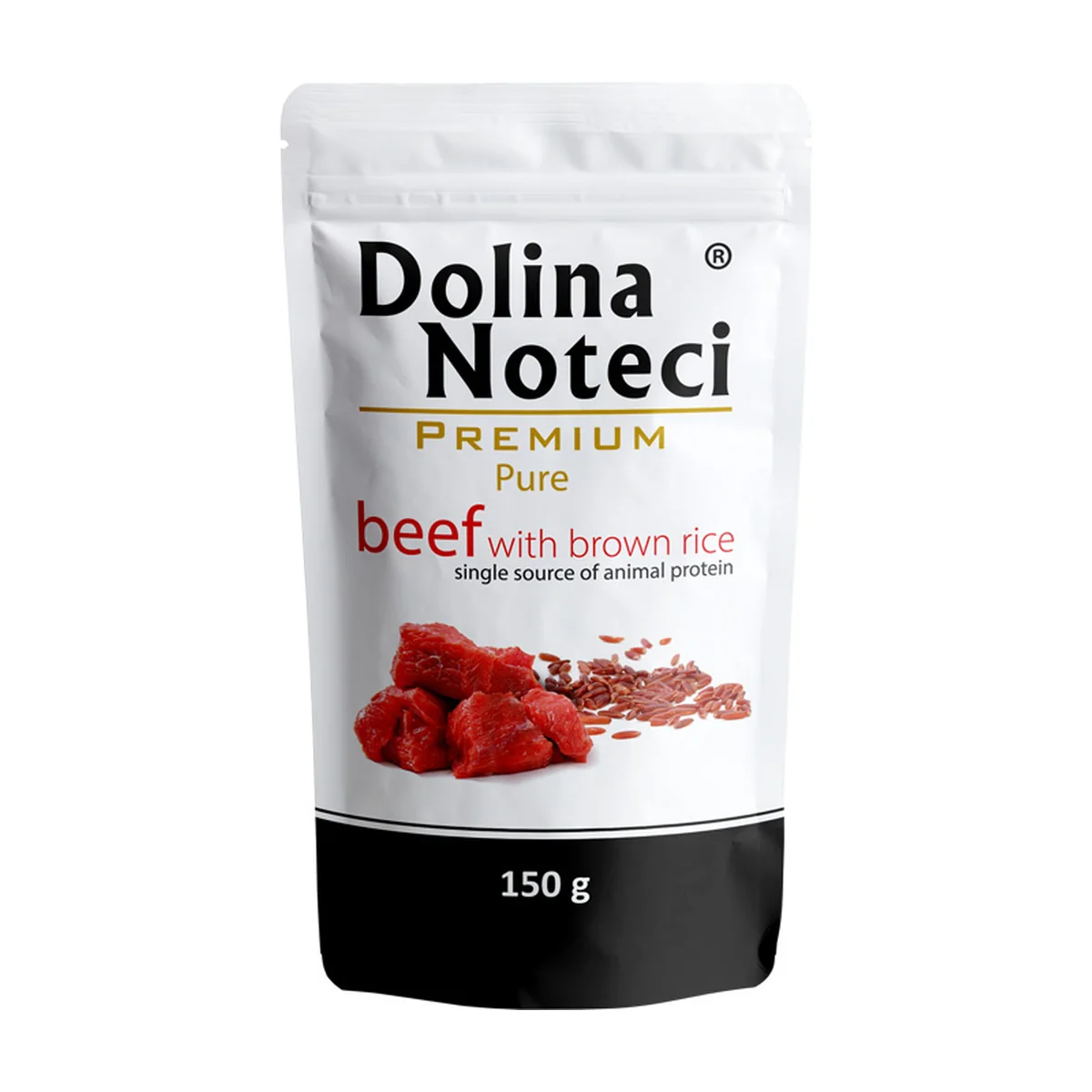 Premium Pure wet dog food beef and rice - Doypack