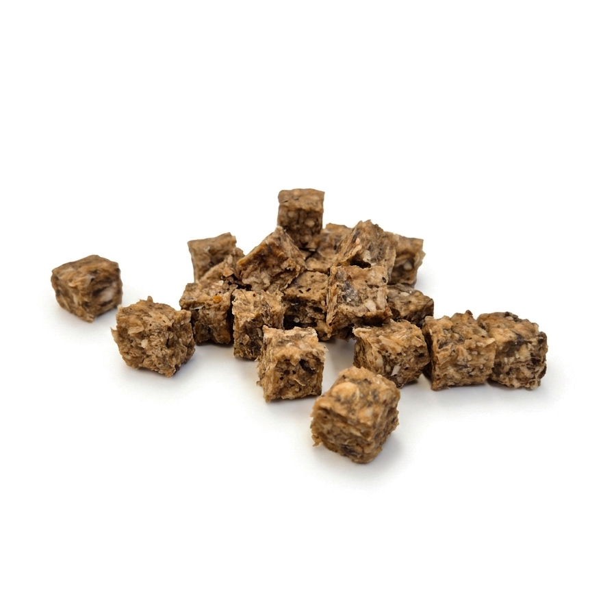 Salmon cubes