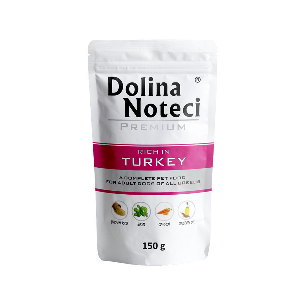 Premium Rich In wet dog food with turkey - Doypack