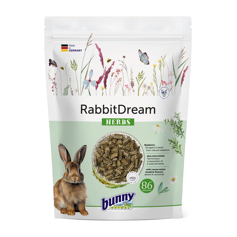 Herbs rabbit pellets