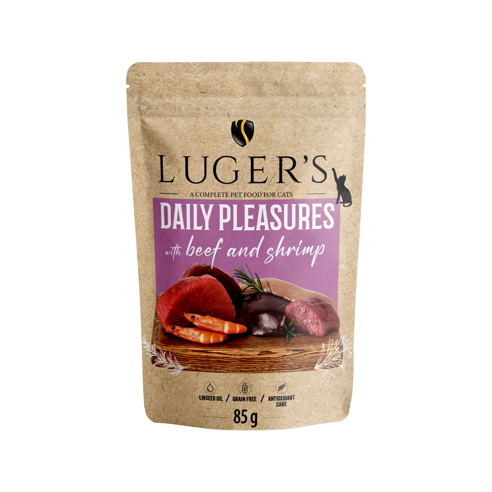 Pâtée Chat Daily Pleasures Bœuf et Crevettes - Doypack
