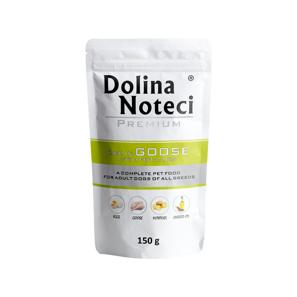 Premium Rich In dog wet food with goose and potatoes - Doypack