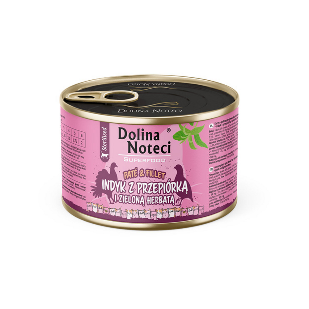 Pâtée Chat Superfood Pâté & Fillet Dinde, Caille et Thé Vert - Boîte
