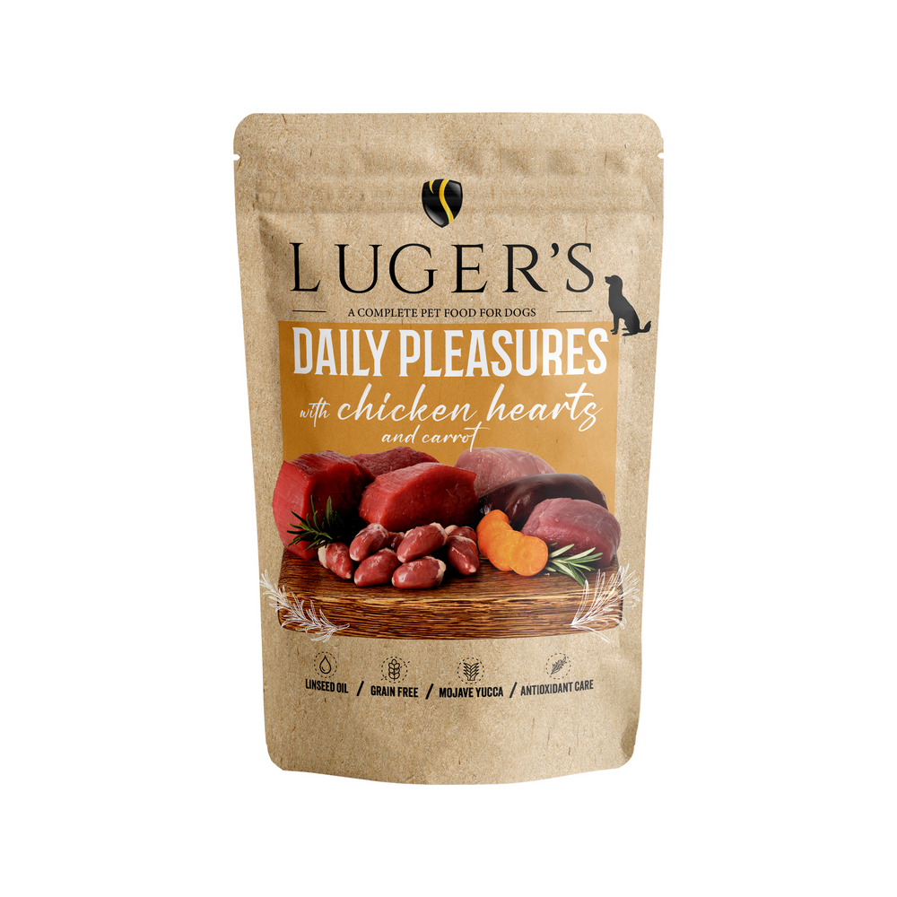 Pâtée Chien Daily Pleasures Cœurs de Poulet et Carotte - Doypack