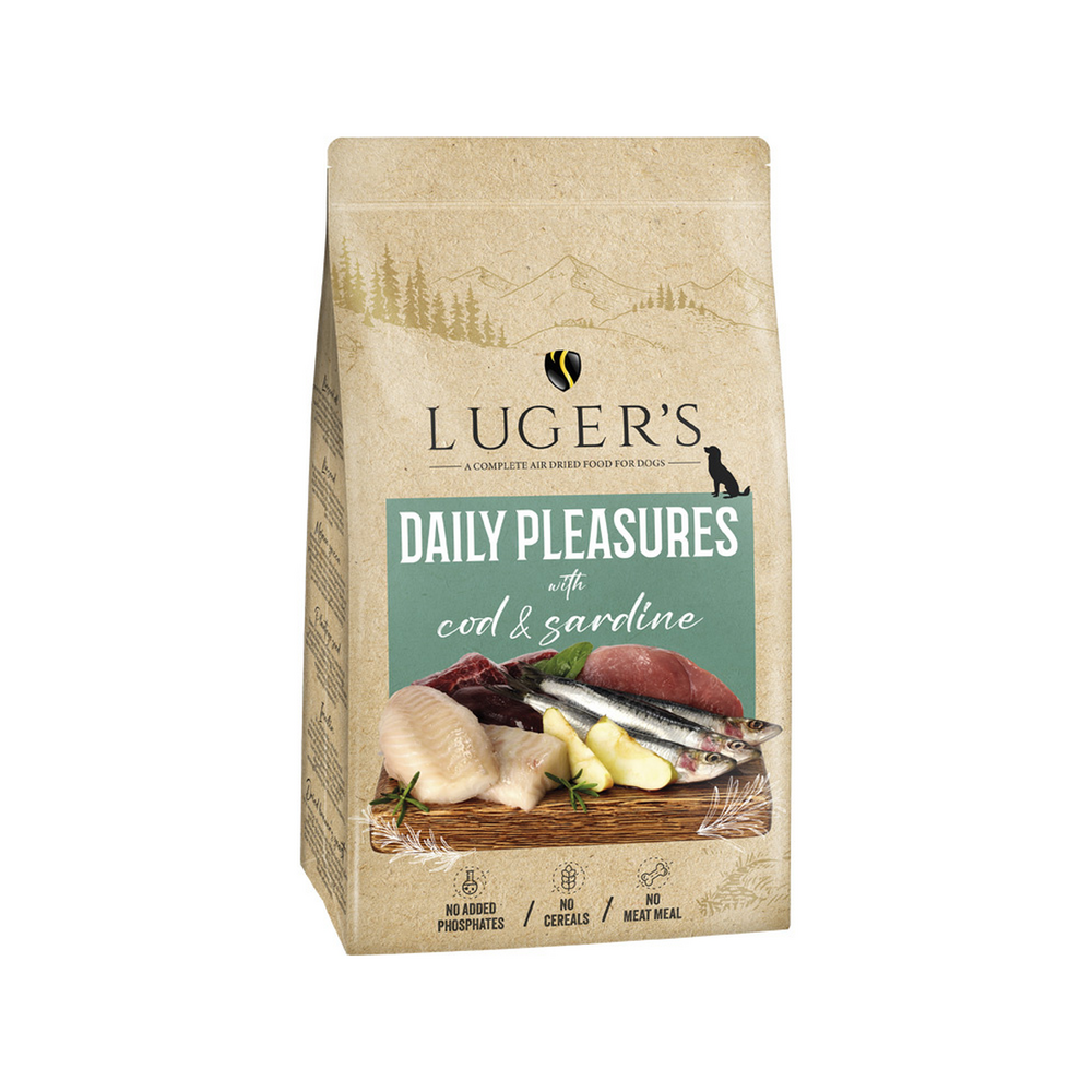 Croquettes Chien Daily Pleasures Air-Dried Morue et Sardine