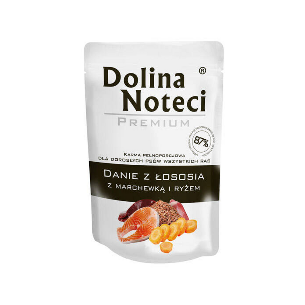 Premium Stew dog wet food salmon, carrot and rice - Doypack