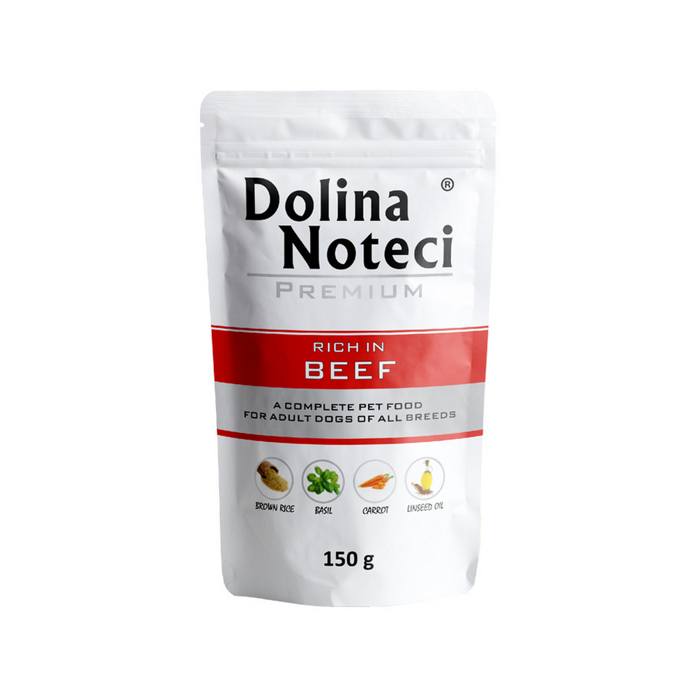 Premium Rich In Beef wet dog food - Doypack