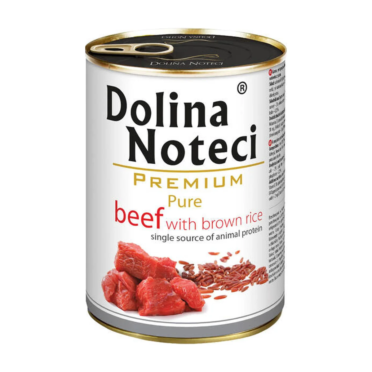 Premium Pure wet dog food beef and rice - Tin