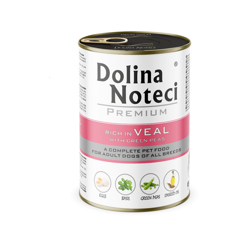 Pâtée Chien Premium Rich In Veau et Petits Pois - Boîte