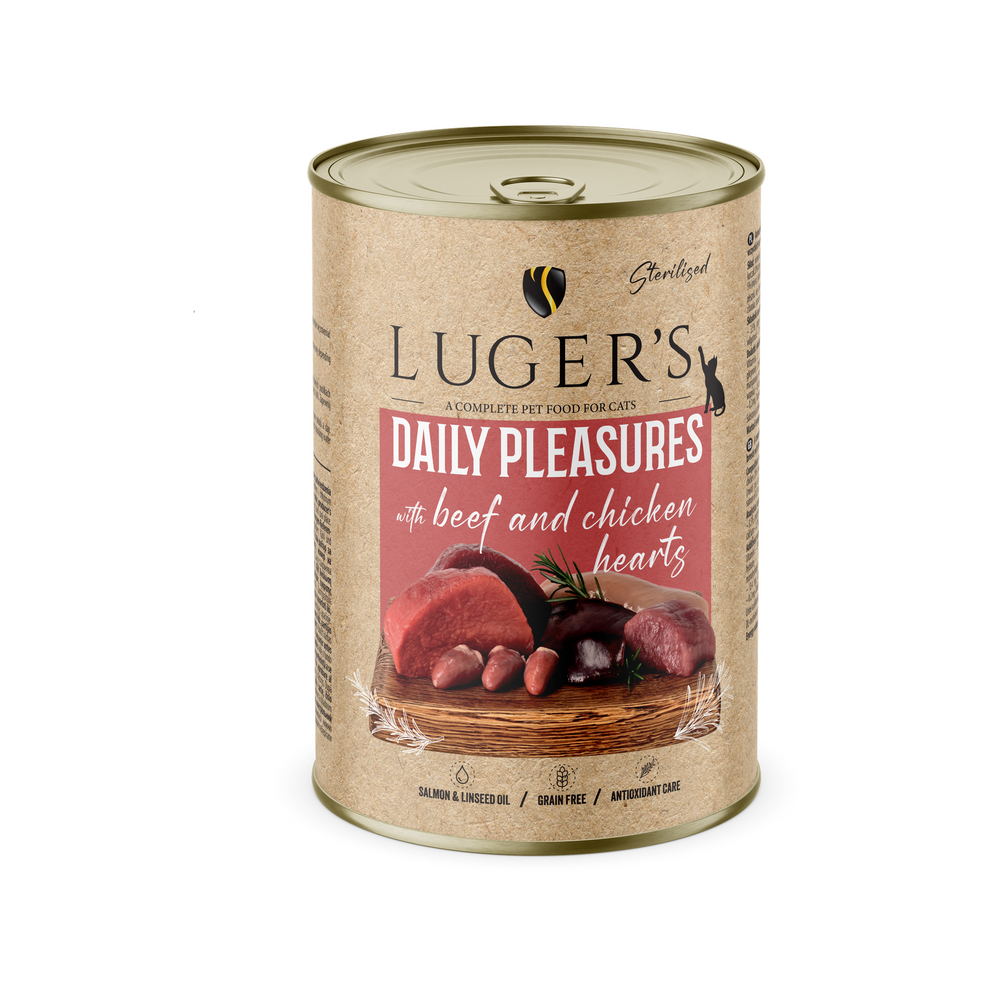 Pâtée Chat Daily Pleasures Bœuf et Cœurs de Poulet - Boîte