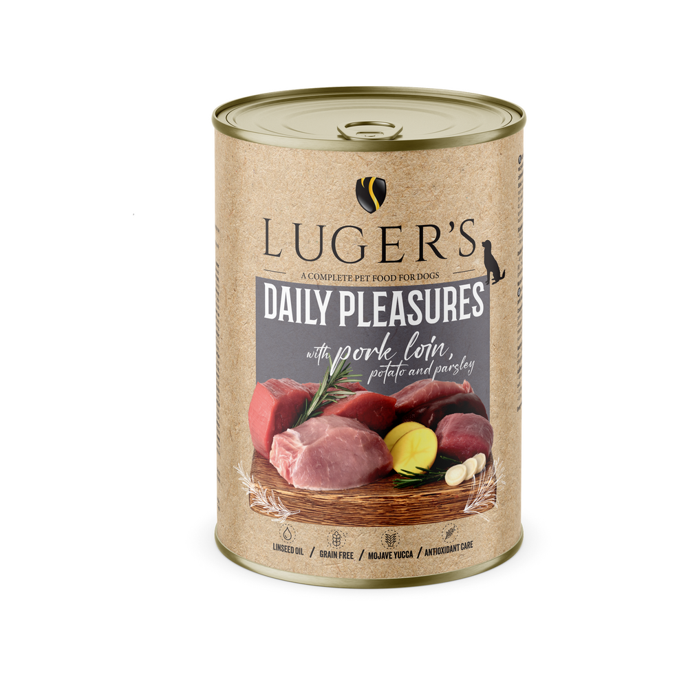 Pâtée Chien Daily Pleasures Porc, Pomme de Terre et Persil - Boîte