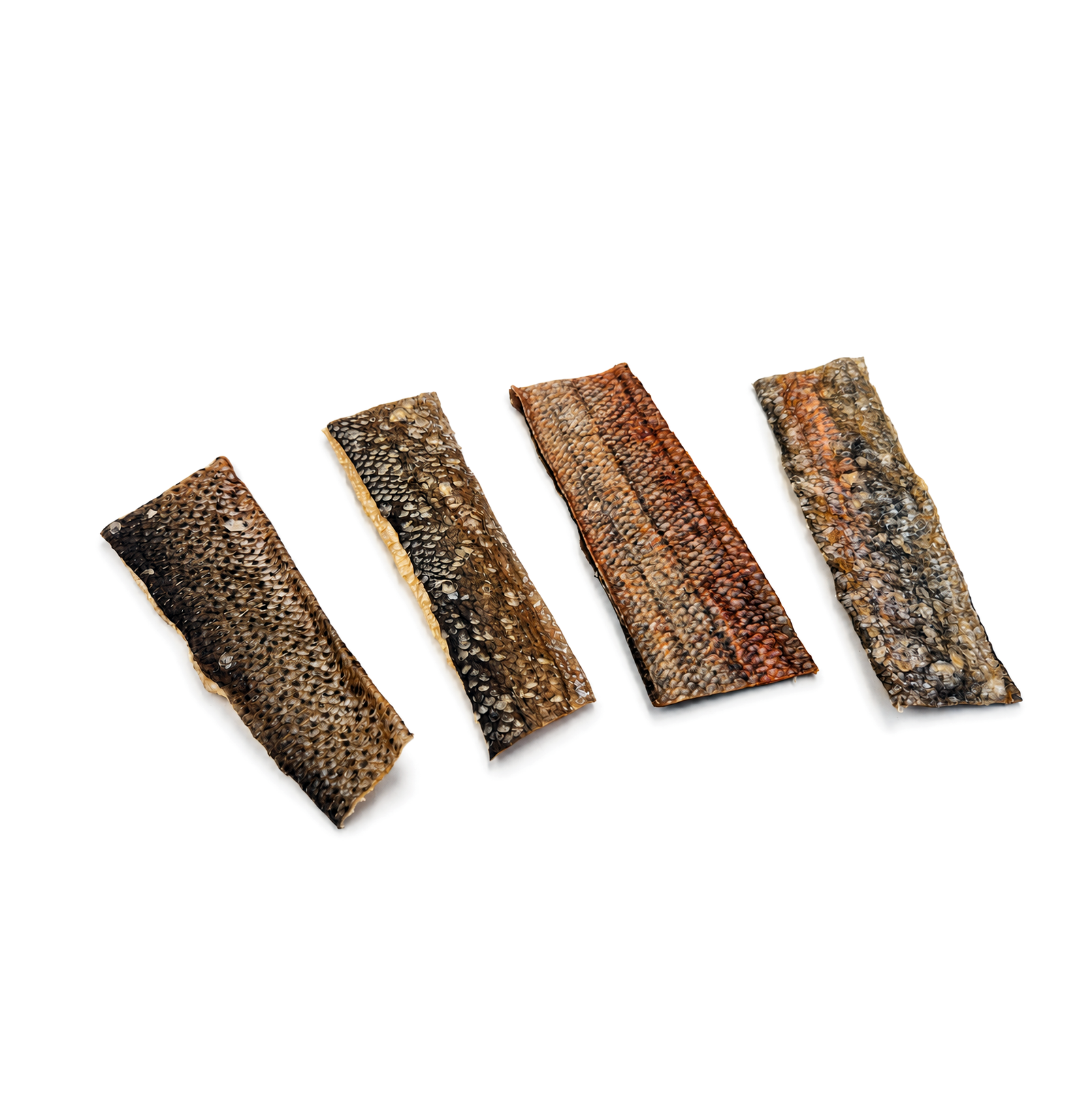 Salmon skin strips